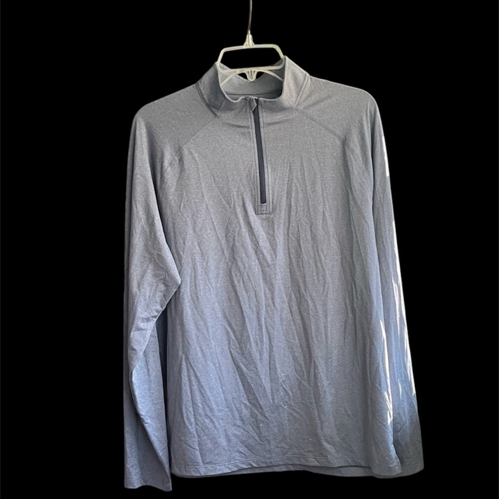 RHONE Light Blue Long Sleeve Quarter-Zip Shirt